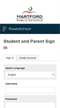 Mobile Screenshot of powerschool.hartfordschools.org